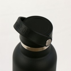 THERMAL BOTTLE SPORT+C.STAND. 600 ml-7x7x25 PLAIN BLACK