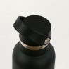 THERMAL BOTTLE SPORT+C.STAND. 600 ml-7x7x25 PLAIN BLACK