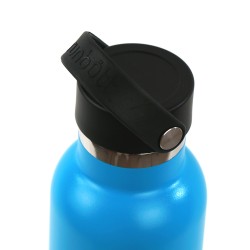 THERMAL BOTTLE SPORT+C.STAND. 600 ml-7x7x25 PLAIN BLUE