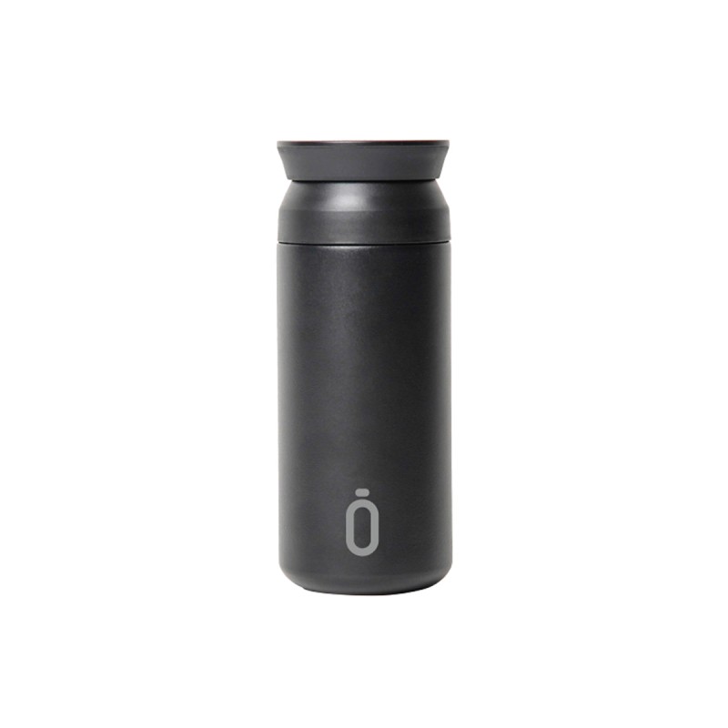 THERMAL BOTTLE CUP 350 ml-7x7x18 PLAIN BLACK
