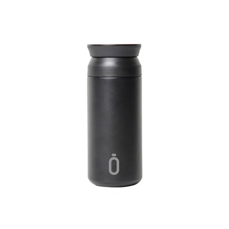 THERMAL BOTTLE CUP 350 ml-7x7x18 PLAIN BLACK