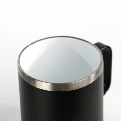 TAZA MUG 44 cl-8,5x8,5x11 PLAIN NEGRO