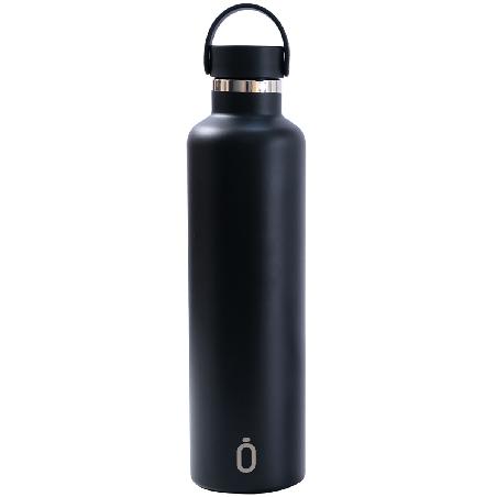 THERMAL BOTTLE SPORT+C.STAND. 1L-8.5x8.5x31.5 PLAIN BLACK