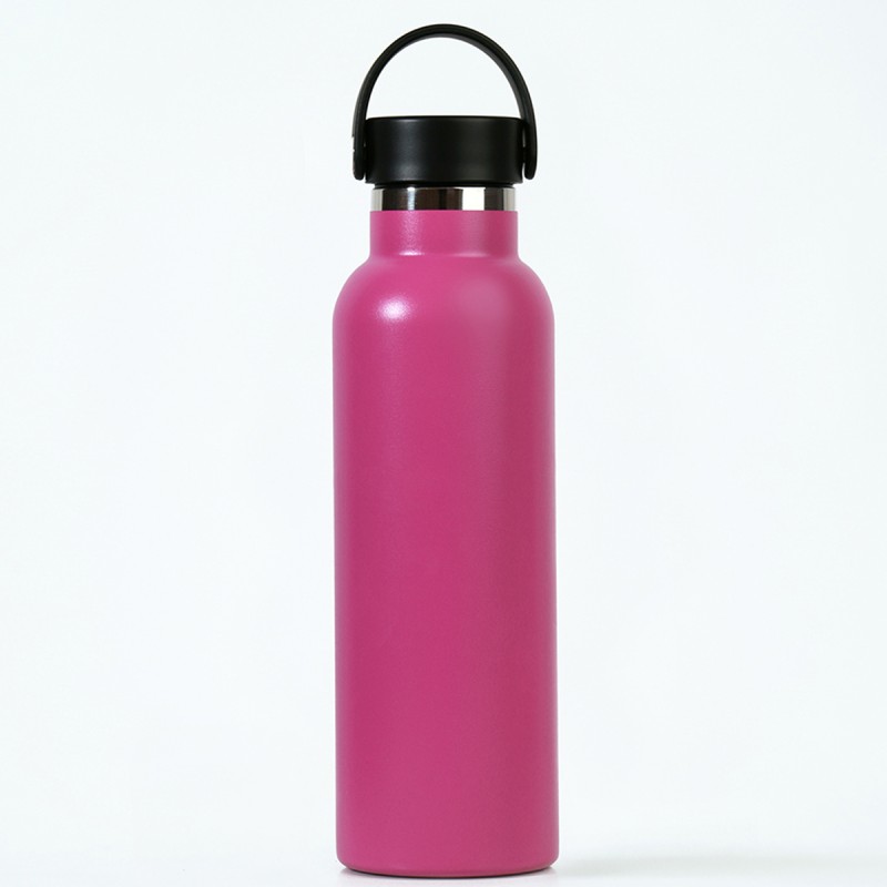THERMAL BOTTLE SPORT+C.STAND. 600 ml-7x7x25 PLAIN EGGPLANT