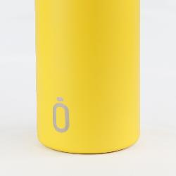 THERMAL BOTTLE SPORT+C.STAND. 600 ml-7x7x25 PLAIN YELLOW