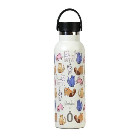 BOTELLA TERMO SPORT+T.ESTANDAR 600 ml-7x7x25 MARIA YSASI CATS