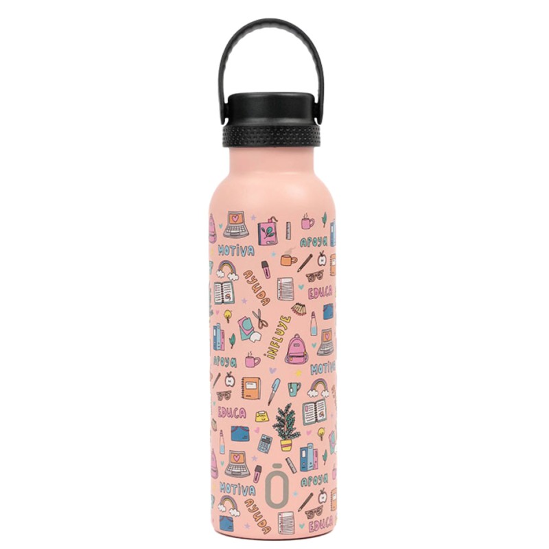 THERMAL BOTTLE SPORT+C.STAND. 600 ml-7x7x25 ENFERMERA EN APUROS EDUCA