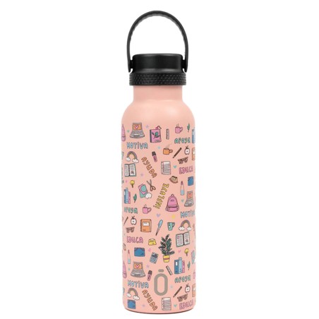 BOUTEILLE THERMIQU.SPORT+C.STA 600 ml-7x7x25 ENFERMERA EN APUROS EDUCA