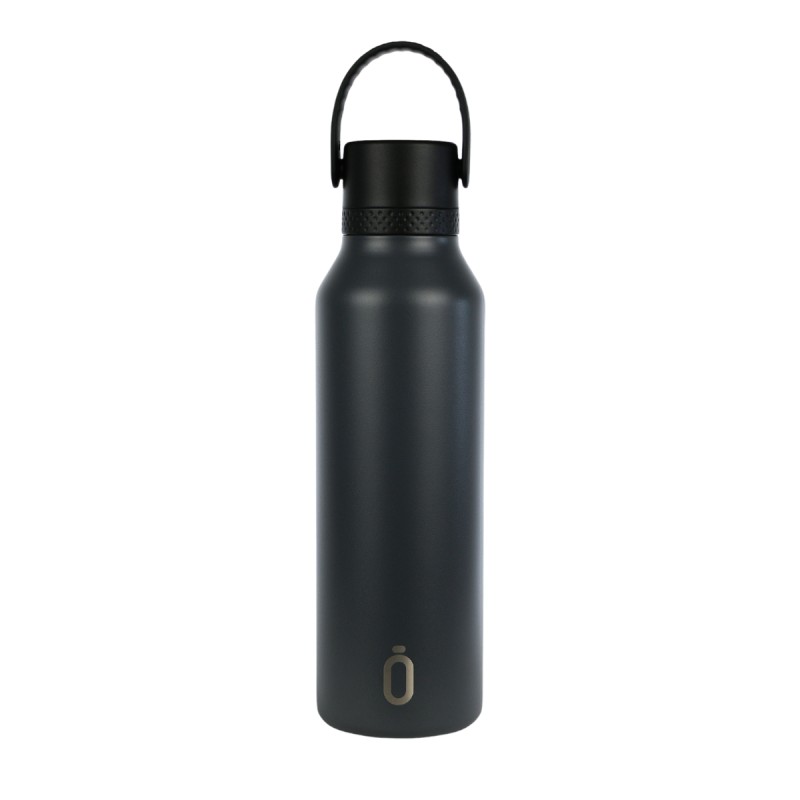 BOUTEILLE THERM. SPOR.MII+C.ST 600 ml-7x7x25 PLAIN ANTHRACITE