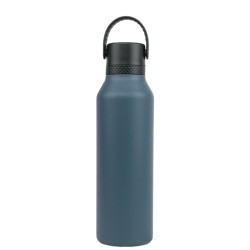 BOUTEILLE THERM. SPOR.MII+C.ST 600 ml-7x7x25 PLAIN OCEAN