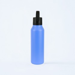 BOUTEILLE THERM. SPOR.MII+C.ST 600 ml-7x7x25 PLAIN ROYAL BLUE